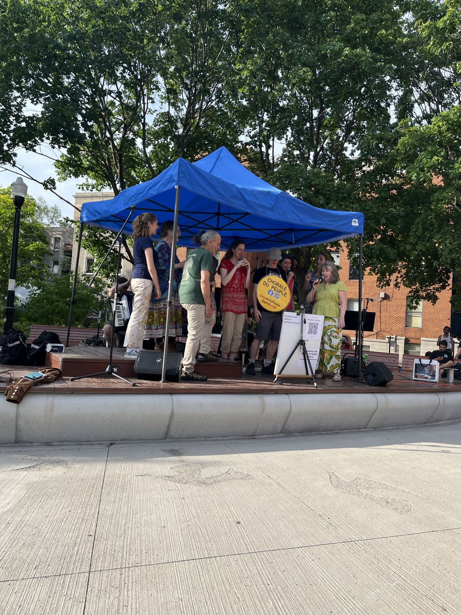Community members celebrating World Environment Day in Milton-Parc