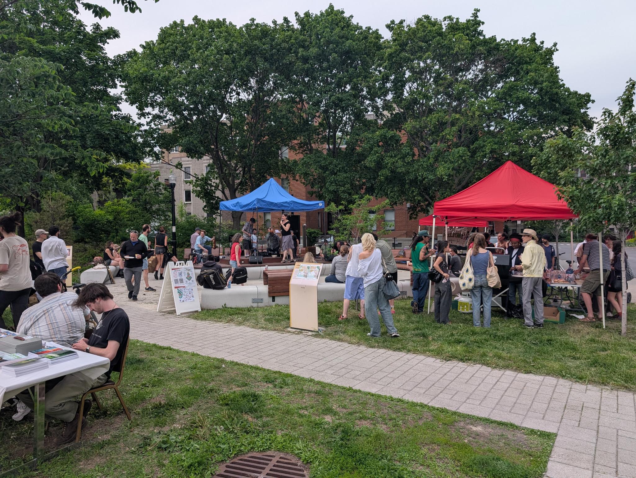 Music and community activities at Lucia Kowaluk Park
